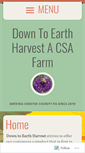 Mobile Screenshot of downtoearthharvest.com