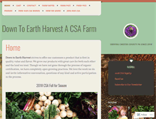 Tablet Screenshot of downtoearthharvest.com
